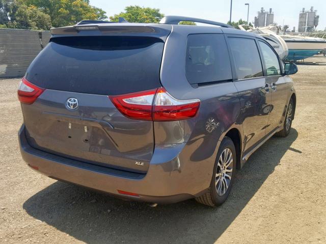 5TDYZ3DCXKS012168 - 2019 TOYOTA SIENNA LIM GRAY photo 4