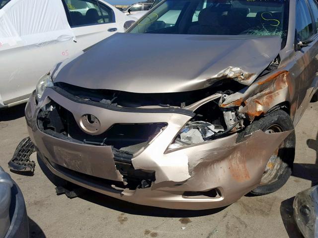 4T1BE46KX7U625756 - 2007 TOYOTA CAMRY NEW GOLD photo 9