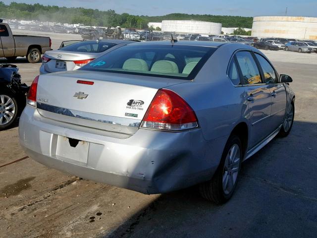 2G1WA5EK6B1169681 - 2011 CHEVROLET IMPALA LS SILVER photo 4