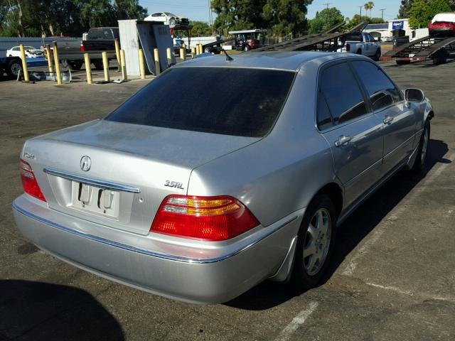 JH4KA96552C014232 - 2002 ACURA 3.5RL SILVER photo 4