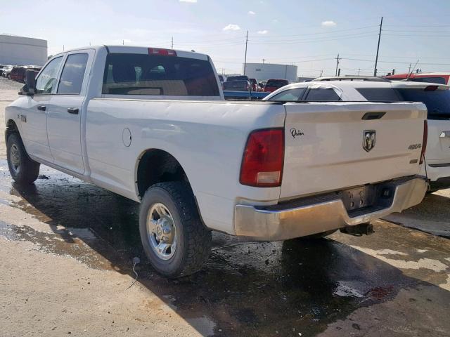 3C6UD5HL5CG282175 - 2012 DODGE RAM 2500 S WHITE photo 3