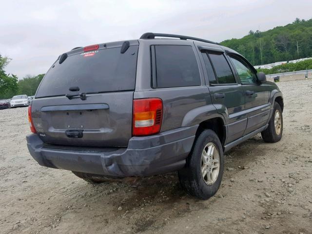 1J4GW48SX4C156300 - 2004 JEEP GRAND CHER GRAY photo 4