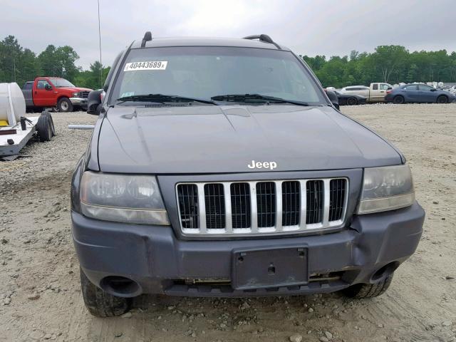 1J4GW48SX4C156300 - 2004 JEEP GRAND CHER GRAY photo 9