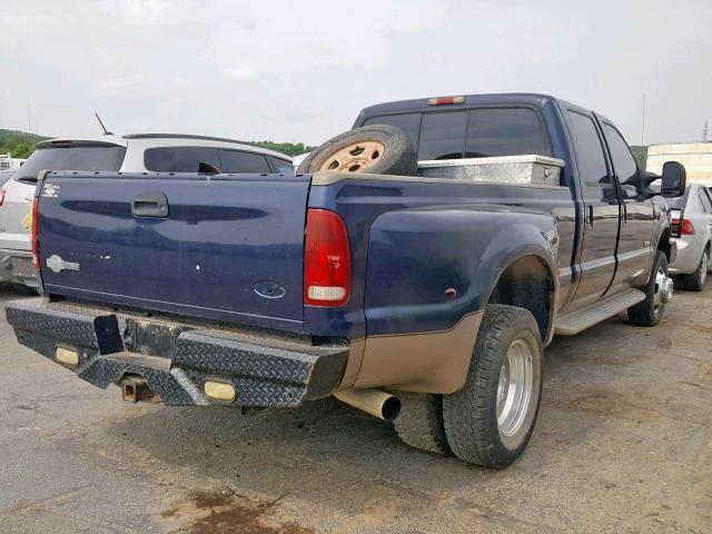 1FTWW33P86EB13452 - 2006 FORD F 350 BLUE photo 4