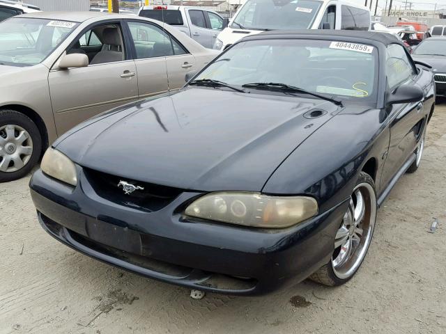 1FALP45X2VF207134 - 1997 FORD MUSTANG GT BLACK photo 2