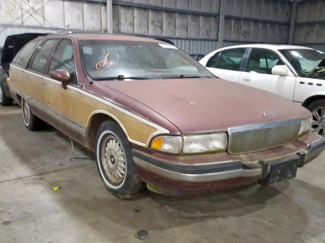 1G4BR83E3MW400704 - 1991 BUICK ROADMASTER MAROON photo 1