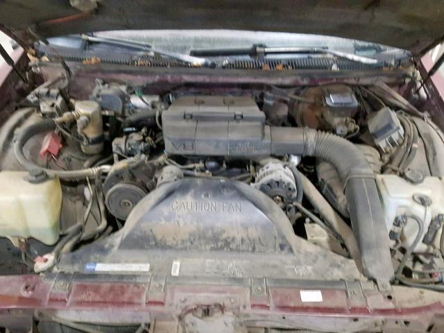 1G4BR83E3MW400704 - 1991 BUICK ROADMASTER MAROON photo 7