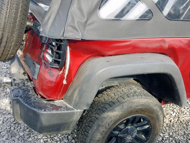 1C4AJWAG3CL200258 - 2012 JEEP WRANGLER S RED photo 9