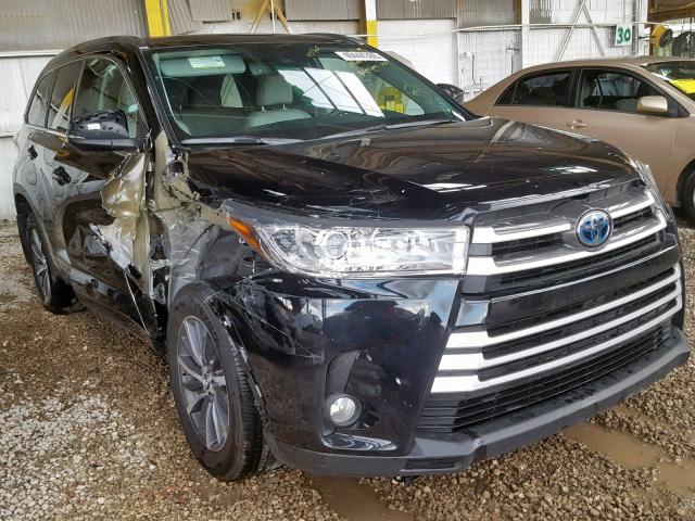 5TDJGRFH6JS044391 - 2018 TOYOTA HIGHLANDER BLACK photo 1