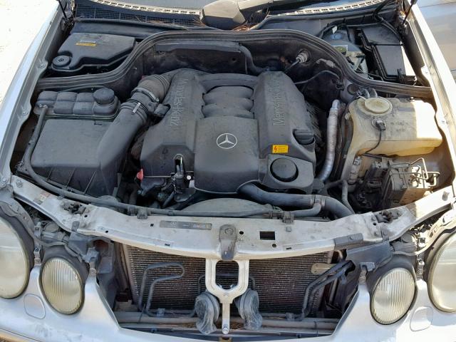 WDBLK65G03T130023 - 2003 MERCEDES-BENZ CL SILVER photo 7