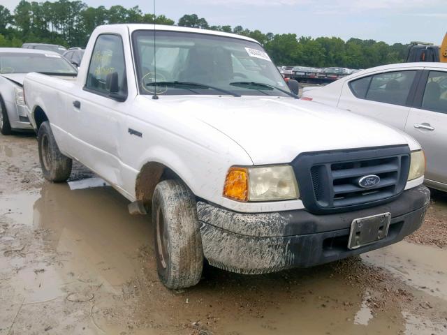 1FTYR10D05PA85499 - 2005 FORD RANGER WHITE photo 1