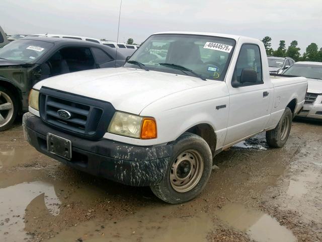 1FTYR10D05PA85499 - 2005 FORD RANGER WHITE photo 2