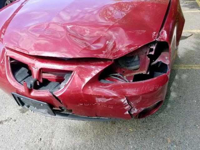 2G2WS522241136032 - 2004 PONTIAC GRAND PRIX MAROON photo 9