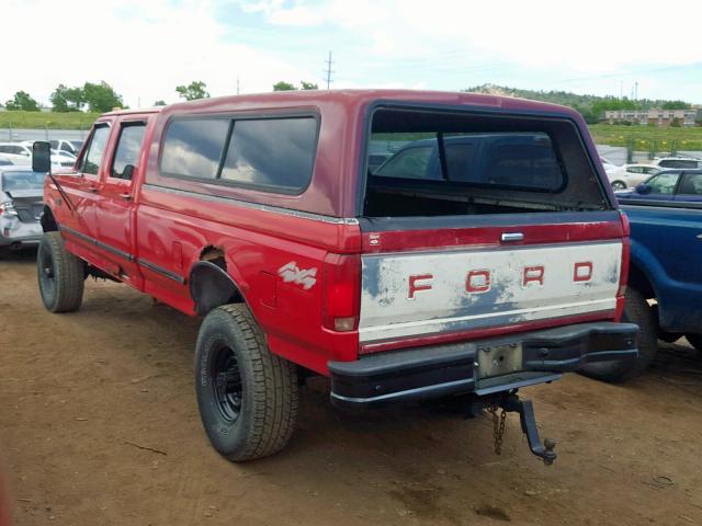 1FTJW36F2VEC89957 - 1997 FORD F350 RED photo 3