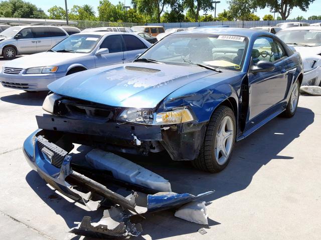 1FAFP42X0XF153577 - 1999 FORD MUSTANG GT BLUE photo 2