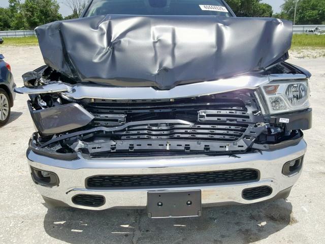 1C6RREFT5KN757727 - 2019 RAM 1500 BIG H GRAY photo 9