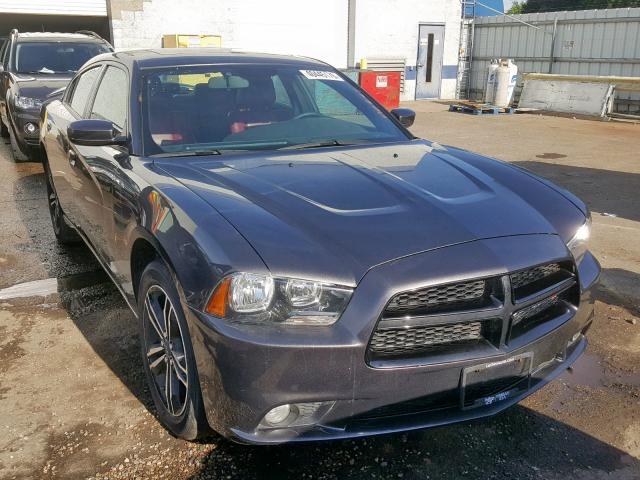 2C3CDXJG3EH206815 - 2014 DODGE CHARGER SX GRAY photo 1