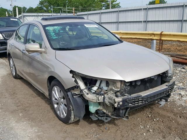 1HGCR2F85DA134645 - 2013 HONDA ACCORD EXL TAN photo 1