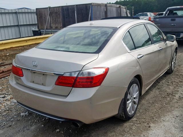 1HGCR2F85DA134645 - 2013 HONDA ACCORD EXL TAN photo 4