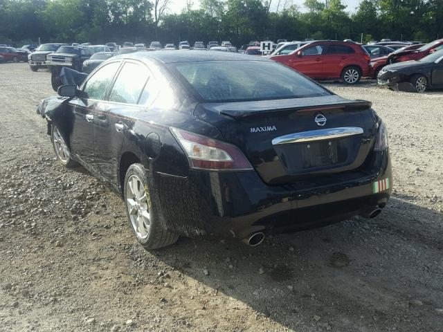 1N4AA5AP0EC445490 - 2014 NISSAN MAXIMA S BLACK photo 3