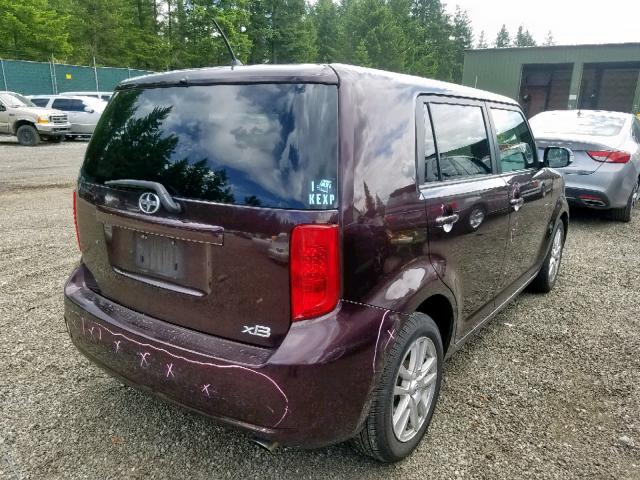 JTLKE50EX91089722 - 2009 TOYOTA SCION XB 紫色 照片 4