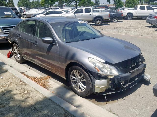 JN1CV6AP6BM505374 - 2011 INFINITI G37 BASE GRAY photo 1