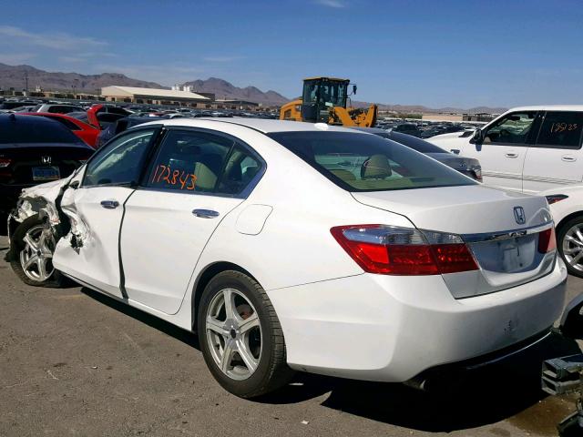 1HGCR3F86EA016384 - 2014 HONDA ACCORD EXL WHITE photo 3