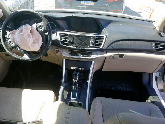 1HGCR3F86EA016384 - 2014 HONDA ACCORD EXL WHITE photo 9