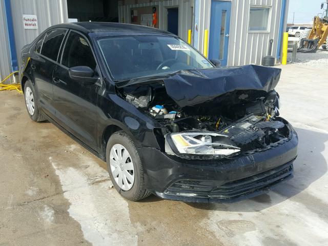 3VW1K7AJ3FM291322 - 2015 VOLKSWAGEN JETTA BASE BLACK photo 1