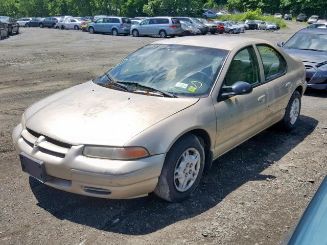 1B3EJ46C4YN220091 - 2000 DODGE STRATUS SE TAN photo 2