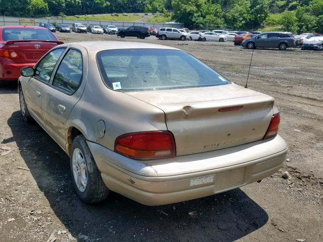 1B3EJ46C4YN220091 - 2000 DODGE STRATUS SE TAN photo 3