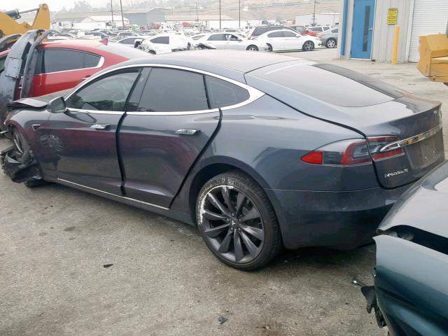 5YJSA1E21HF205491 - 2017 TESLA MODEL S GRAY photo 3