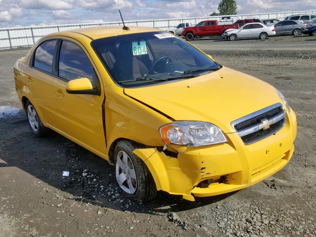 KL1TD5DE7AB089275 - 2010 CHEVROLET AVEO LS YELLOW photo 1