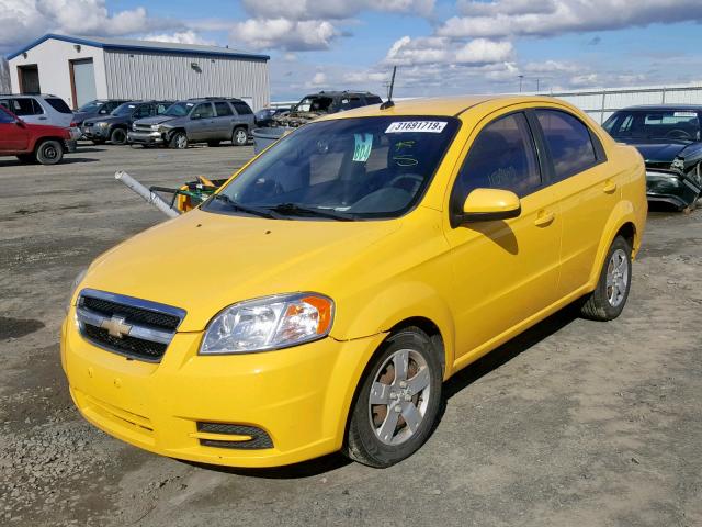 KL1TD5DE7AB089275 - 2010 CHEVROLET AVEO LS YELLOW photo 2