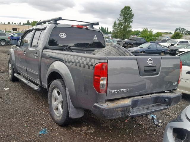 1N6AD09U07C413623 - 2007 NISSAN FRONTIER C GRAY photo 3