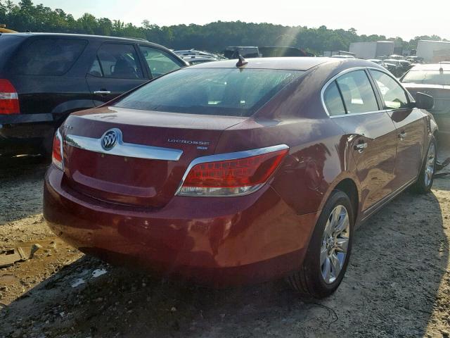 1G4GC5EG1AF207015 - 2010 BUICK LACROSSE C BURGUNDY photo 4