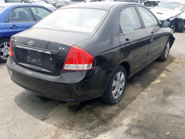 KNAFE222295642349 - 2009 KIA SPECTRA EX BLACK photo 4