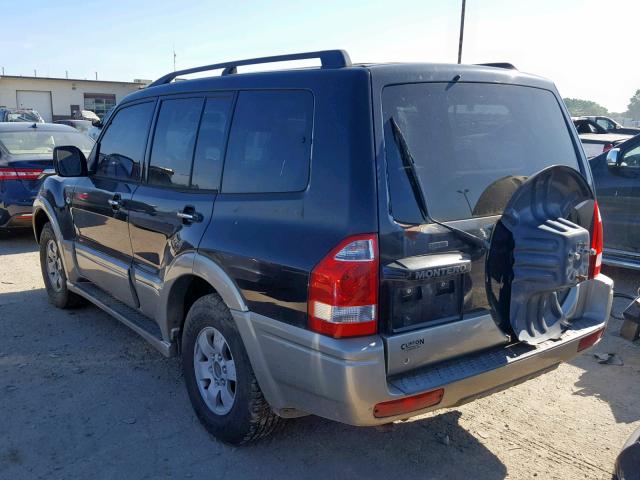 JA4NW51S13J036726 - 2003 MITSUBISHI MONTERO LI BLACK photo 3