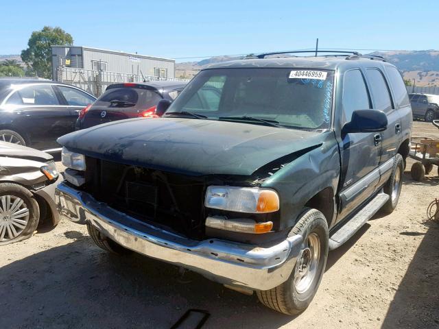 1GKEK13T02J239044 - 2002 GMC YUKON GREEN photo 2