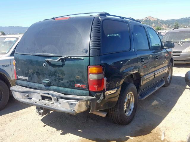 1GKEK13T02J239044 - 2002 GMC YUKON GREEN photo 4