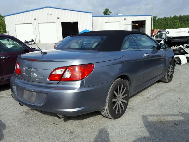 1C3LC65M48N231876 - 2008 CHRYSLER SEBRING LI BLUE photo 4