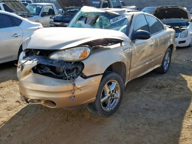 1G2NF52F33C155250 - 2003 PONTIAC GRAND AM S GOLD photo 2