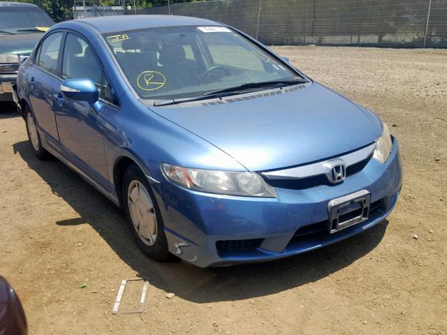 JHMFA36229S006092 - 2009 HONDA CIVIC HYBR BLUE photo 1