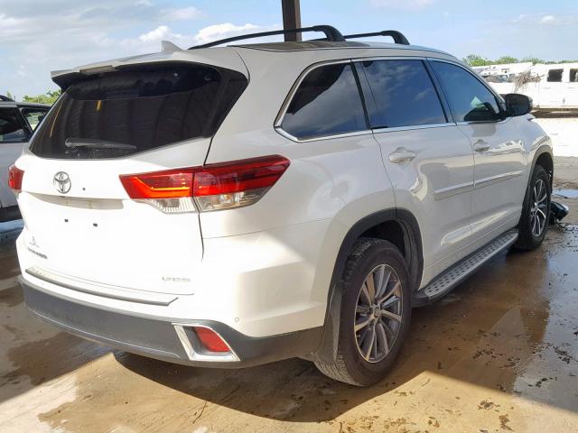 5TDYZRFH9JS286522 - 2018 TOYOTA HIGHLANDER WHITE photo 4