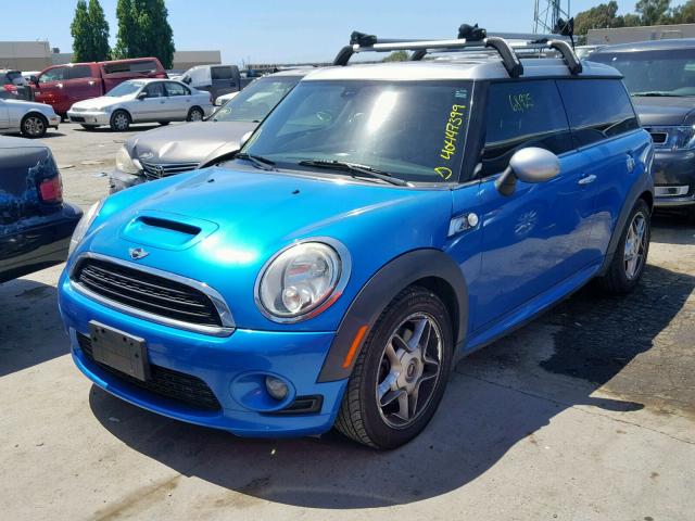 WMWMM33549TP90653 - 2009 MINI COOPER S C BLUE photo 2