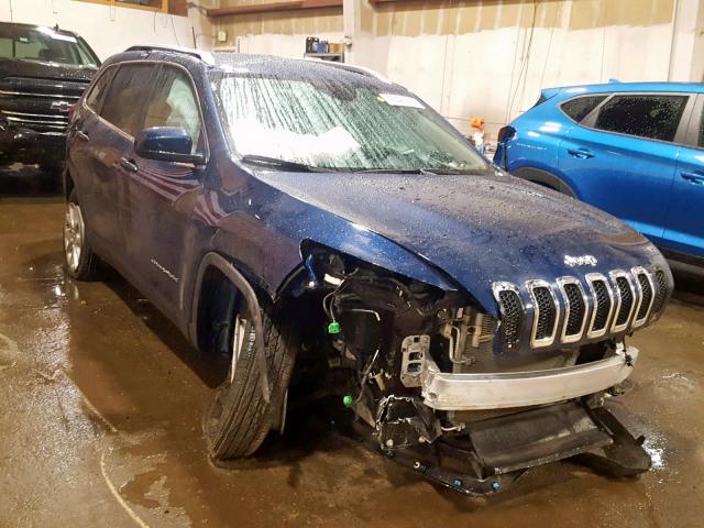 1C4PJMCB3JD570617 - 2018 JEEP CHEROKEE L BLUE photo 1