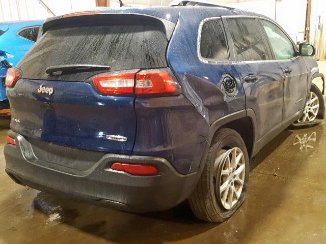 1C4PJMCB3JD570617 - 2018 JEEP CHEROKEE L BLUE photo 4