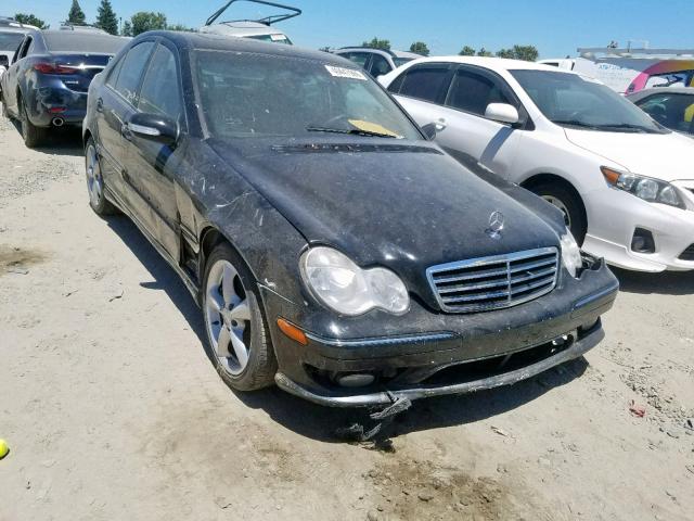 WDBRF40J15F711179 - 2005 MERCEDES-BENZ C 230K SPO BLACK photo 1