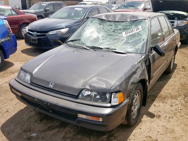 1HGED3647ML050602 - 1991 HONDA CIVIC DX GRAY photo 9