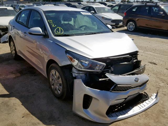 3KPA24AB2KE166049 - 2019 KIA RIO S SILVER photo 1